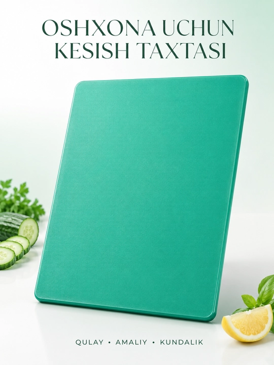 Oshxona uchun kesish taxtasi, rangli, 3 xil o‘lcham