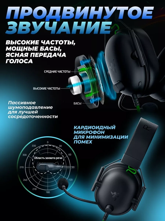 Razer Blackshark V2 X o'yin garniturasi