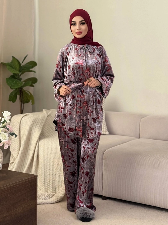 Двойка для осени и весны из велюра Удобный повседневный Мягкий, приятный к телу