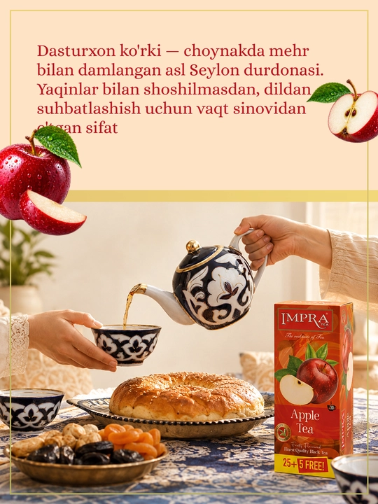 Qora choy IMPRA Olma, 2 g, 30 dona
