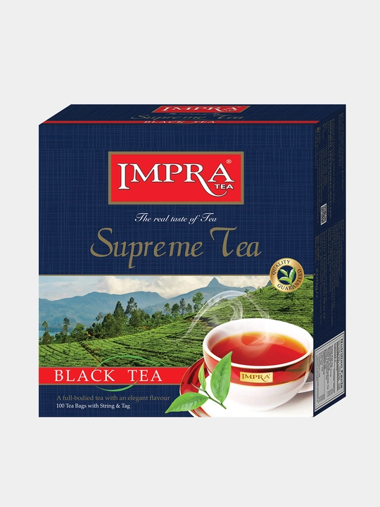 Чёрный чай IMPRA Black Supreme tea в пакетиках, 2 г * 100
