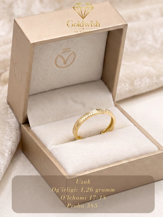 Золотое кольцо для женщин, 1,26 г, золото 585 пробы, GOLDWISH - 