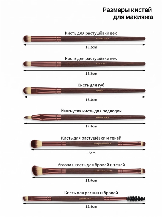 Набор кистей для макияжа. Luxury Beauty Set – полный комплект для макияжа