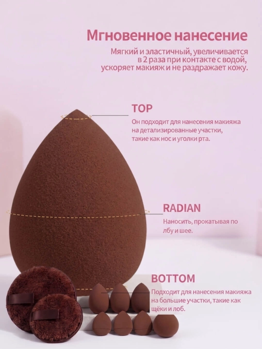 Набор кистей для макияжа. Luxury Beauty Set – полный комплект для макияжа