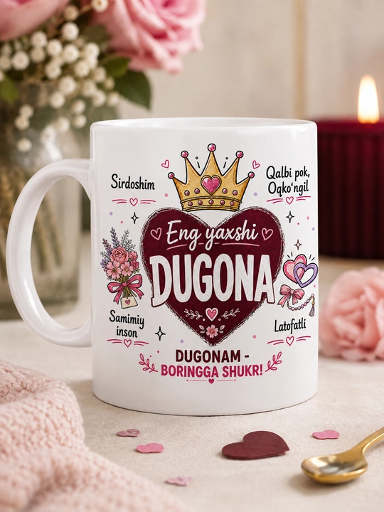 Giftory sovg‘a krujka yaqinlar uchun: ona, dada, aka, uka, opa, singil, bobo, buvi, 330 ml