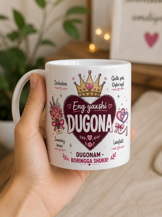 Giftory sovg‘a krujka yaqinlar uchun: ona, dada, aka, uka, opa, singil, bobo, buvi, 330 ml