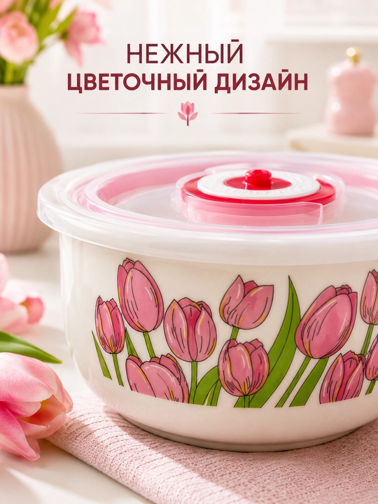 Керамическая посуда с крышкой 10×6 см, контейнер для хранения продуктов