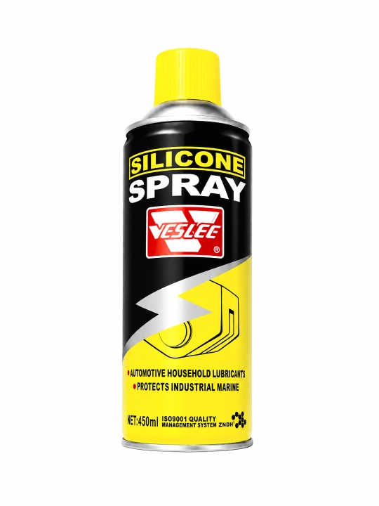 Avtomobil uchun aerozol silikon moy, 450 ml, rezina va mexanizmlar uchun - 