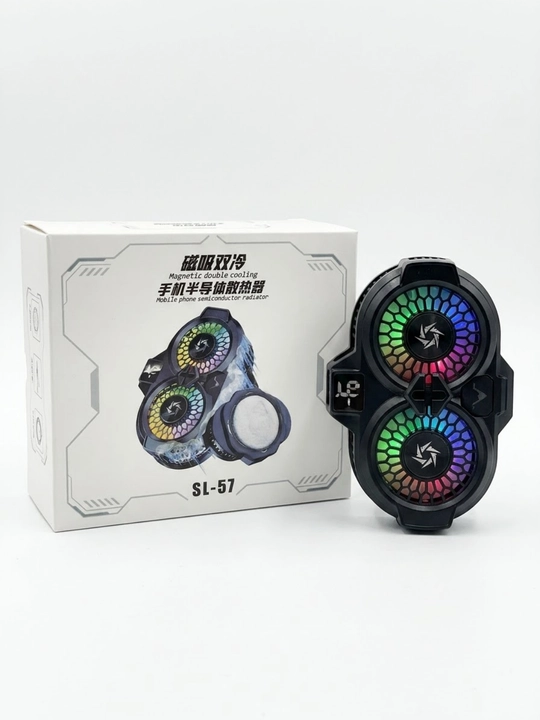 Магнитный кулер для телефона двухкамерный полупроводниковый RGB