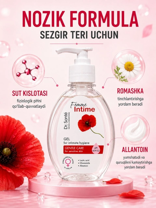 Гель для интимной гигиены Dr.Sante Femme Intime, 230 мл