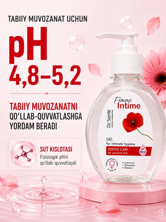 Гель для интимной гигиены Dr.Sante Femme Intime, 230 мл