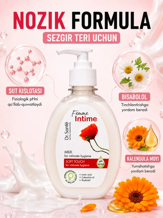 Гель для интимной гигиены Dr.Sante Femme Intime, 230 мл