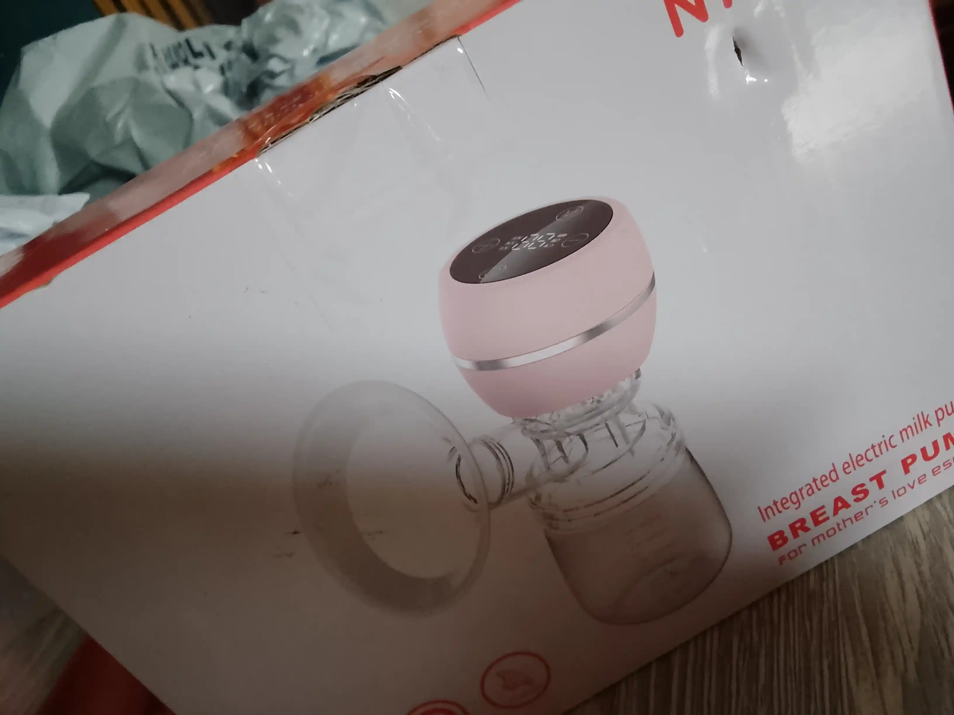Elektr ko'krak pompasi, uch fazali, oziqlantiruvchi shisha bilan