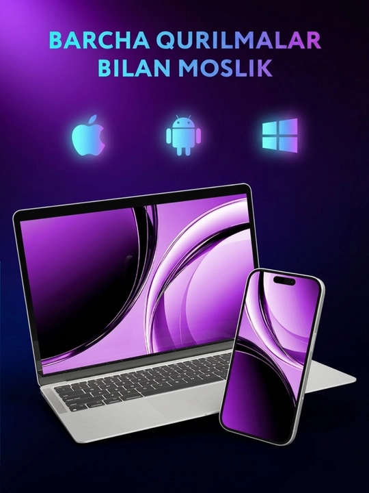 Simsiz quloqchinlar Bluetooth 70 soat ish vaqti mikrofon sensorli suvdan himoyalangan IPX