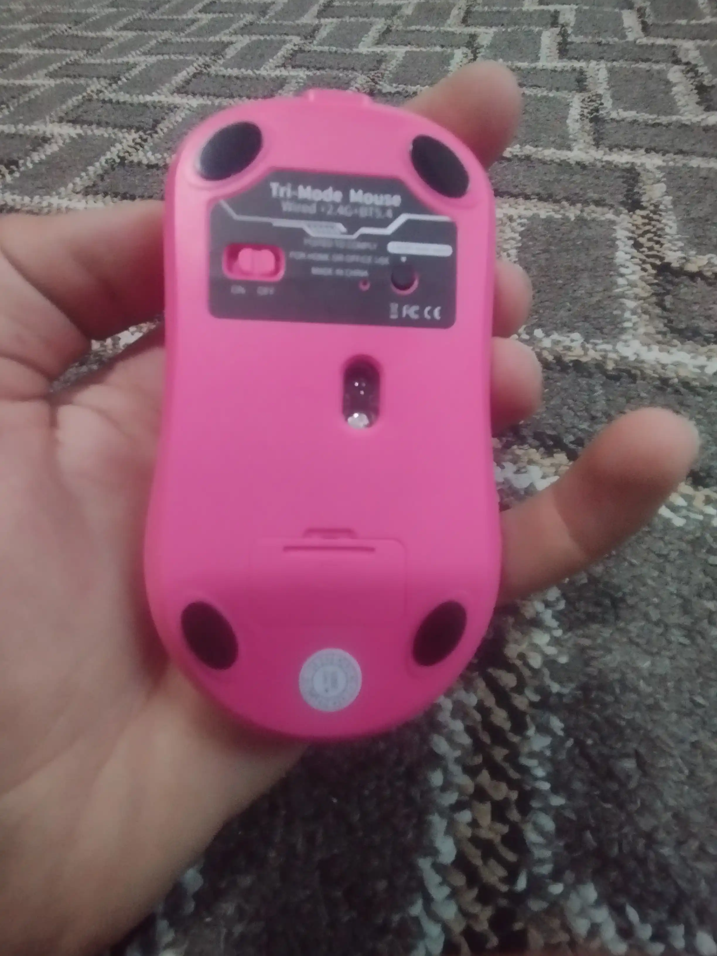 Simsiz Sichqoncha PRO 8000 DPI, Bluetooth + 2.4GHz + Type-C