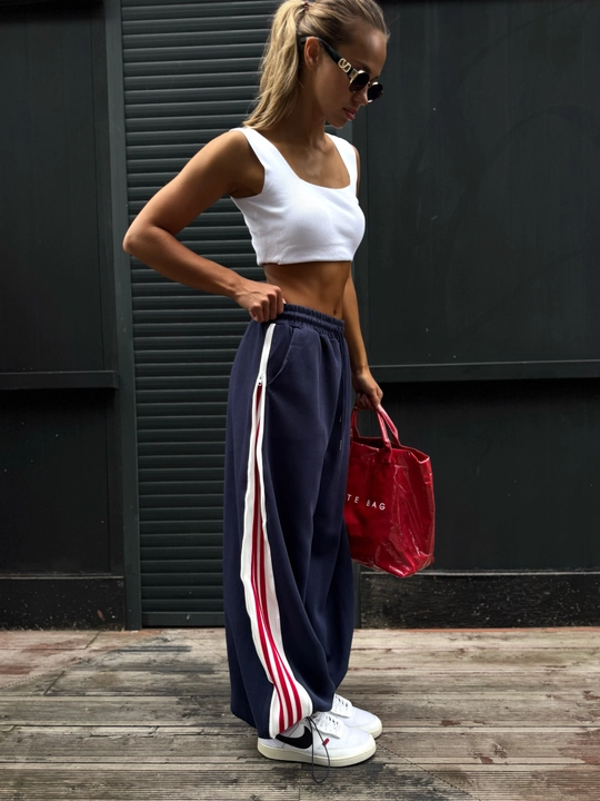 Ayollar uchun Baggy keng shimi, katta o‘lchamli triko, kundalik joggerlar,oversize 44-50