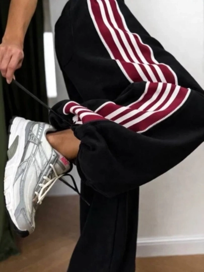 Ayollar uchun Baggy keng shimi, katta o‘lchamli triko, kundalik joggerlar,oversize 44-50