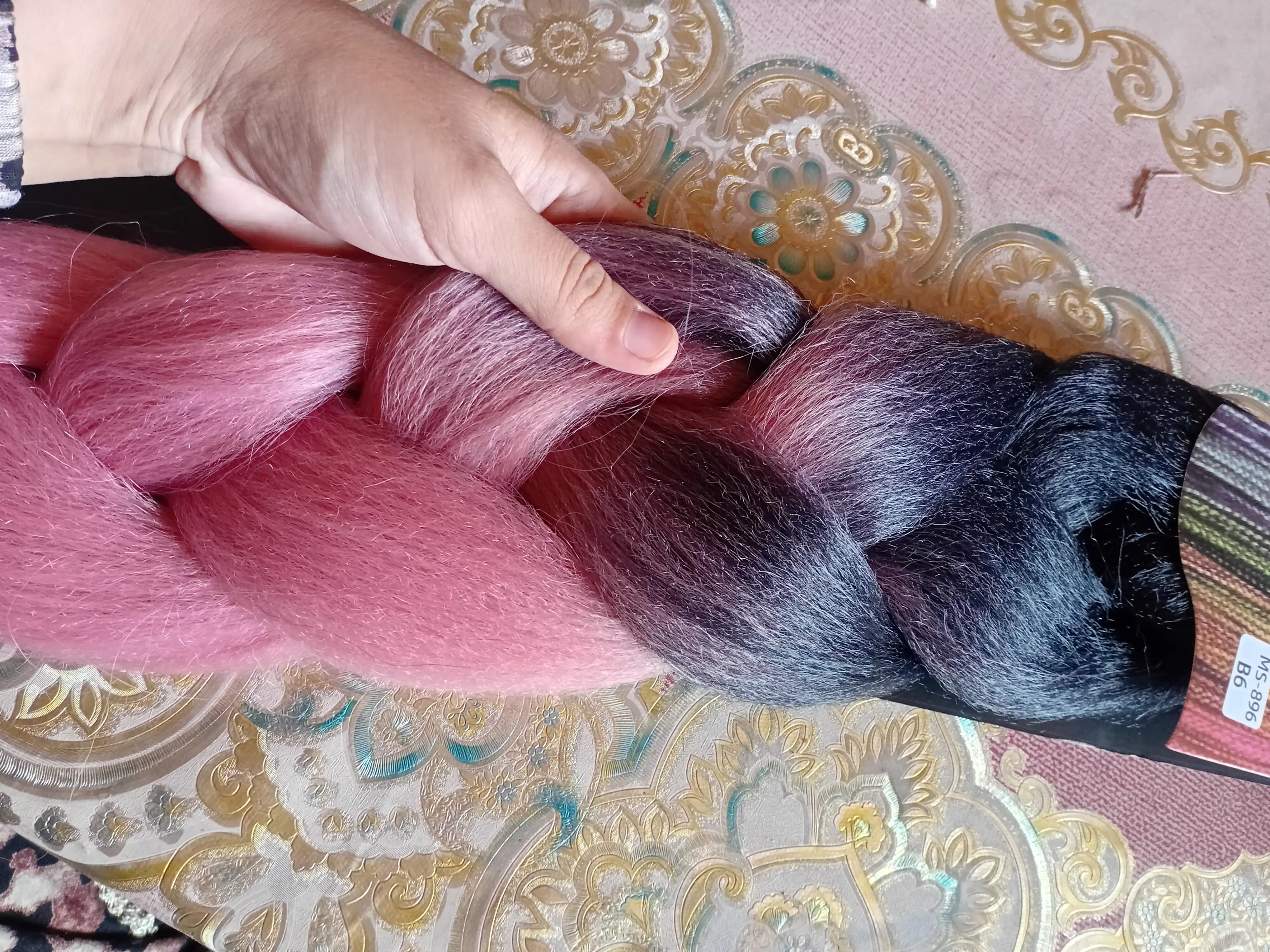 Ombre Braid pushti soch kanekaloni, 60 sm