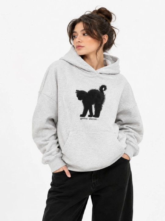 Женское худи, толстовка с капюшоном, oversize, утепленная, в разных цветах, повседневная - 