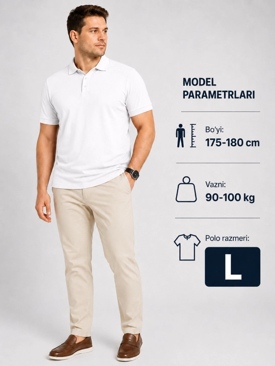 Erkaklar polo futbolkasi, finka, bolshimerka