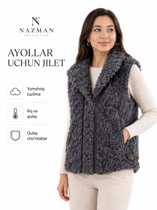 Ayollar uchun jilet - 