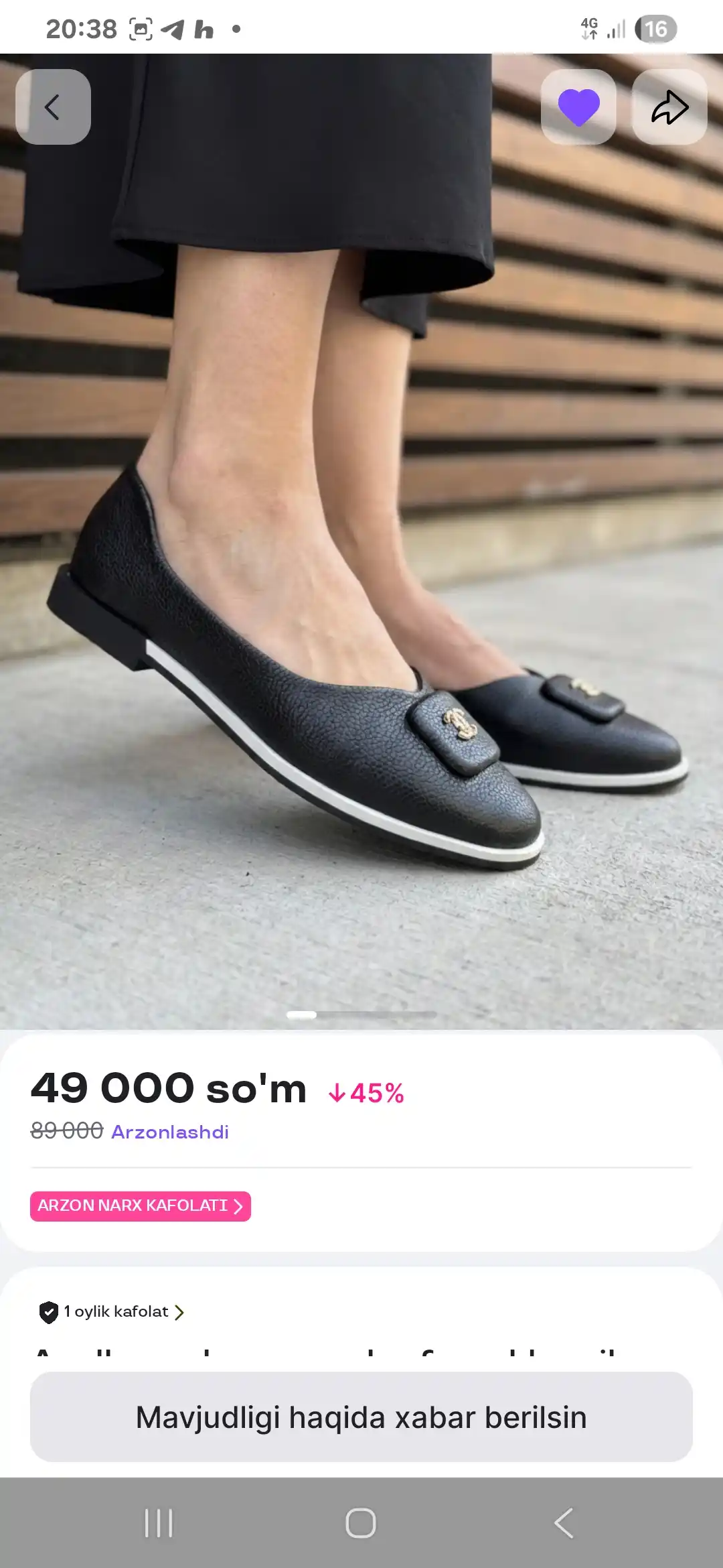 Ayollar uchun qora loafer – klassik, qulay past poshnali, kundalik oyoq kiyimi 36–41