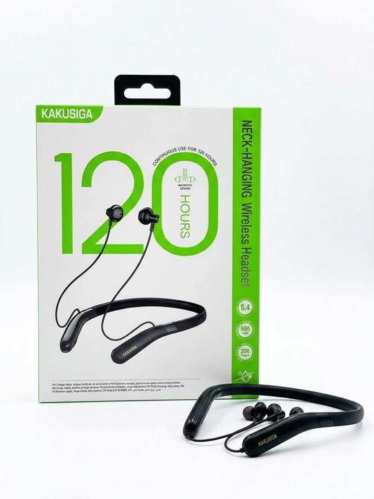 Kakusiga simsiz bo'yin naushnigi 120 soat batareya magnitli Bluetooth KSC-1464