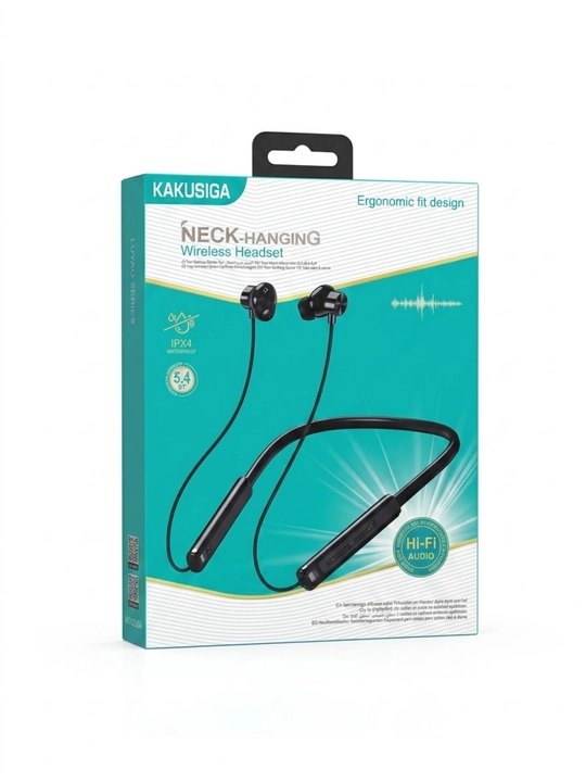 Беспроводные шейные наушники Kakusiga Hi-Fi Audio IPX4 Bluetooth 5.4