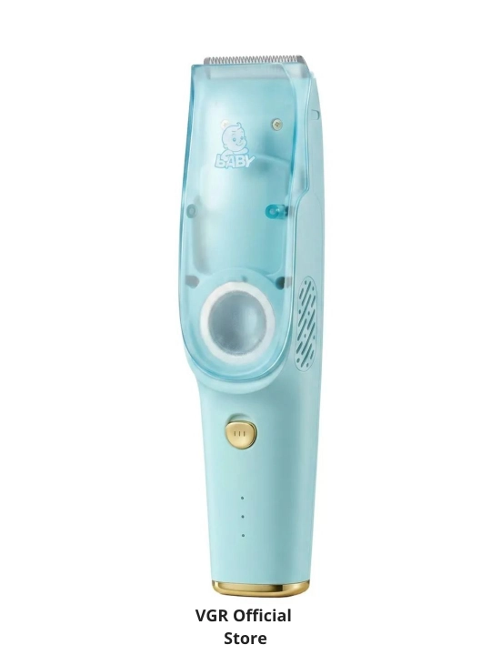 VGR Baby Trimmer — детская машинка для стрижки с вакуумом, тихая работа, IPX7