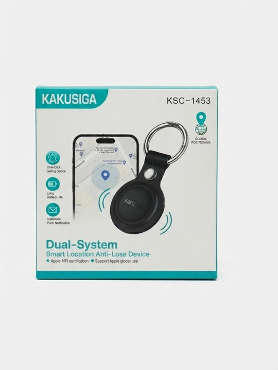 Умный GPS трекер брелок KAKUSIGA KSC-1453 метка для поиска ключей и вещей