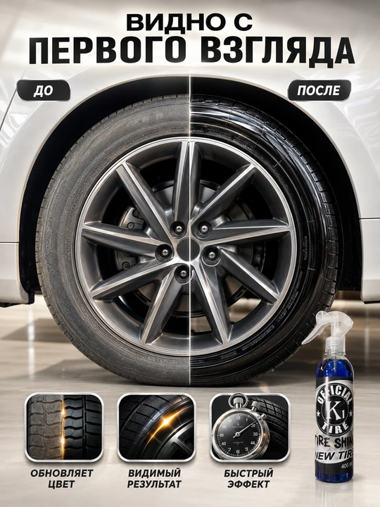 Balon qoraytirgich, 400 ML, Tire Shine