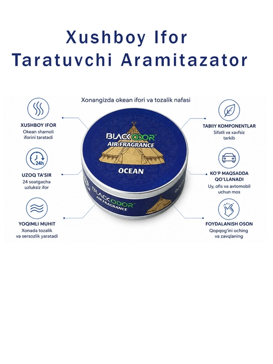 Black Oops Air Fragrance avtomobil aromatizatori, turli xil yoqimli hidlar, 42 g - 
