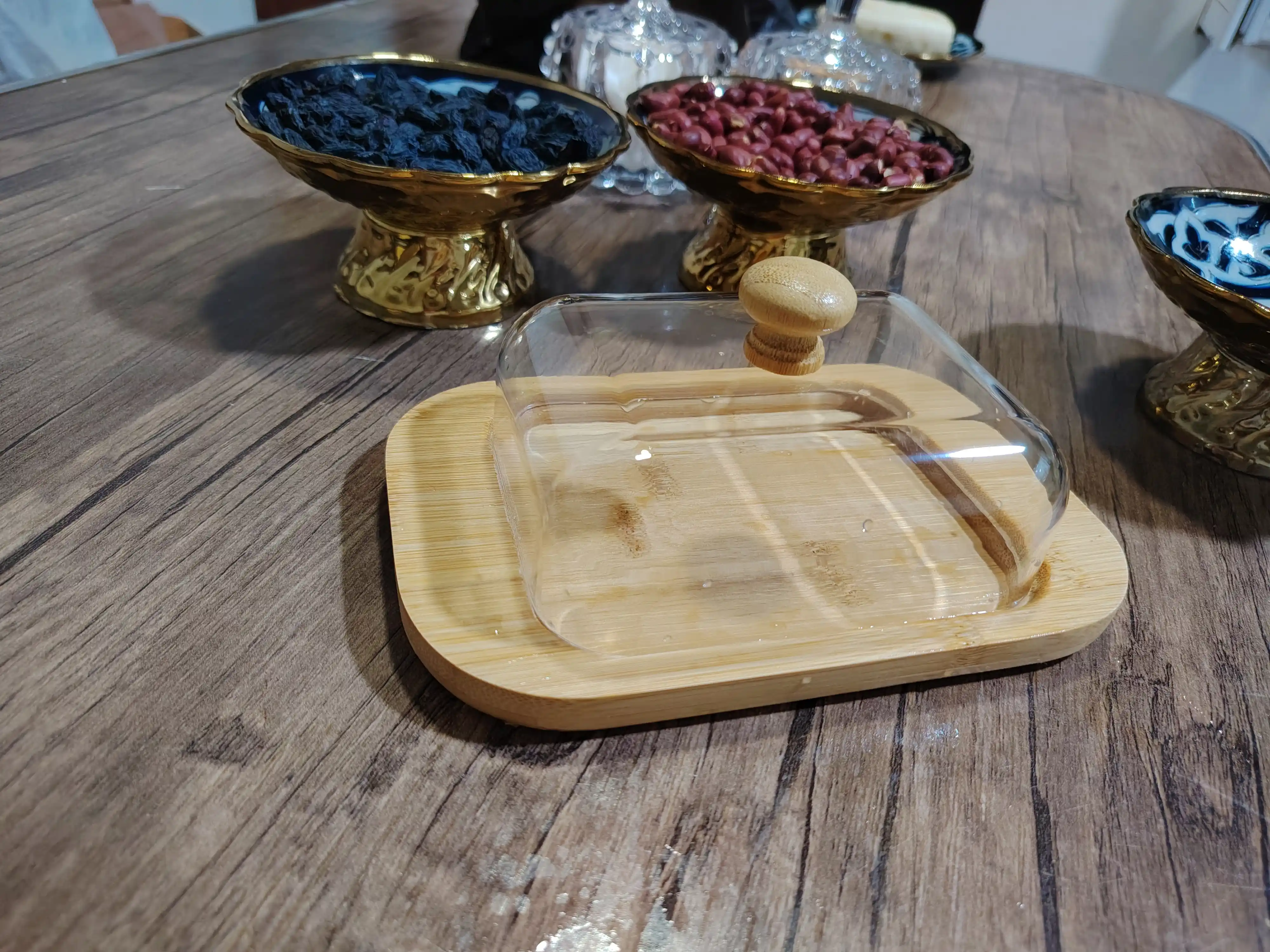 Maslenitsa, sariyog‘ uchun maslenka, sirnik, nervika, bambuk va akrildan limon
