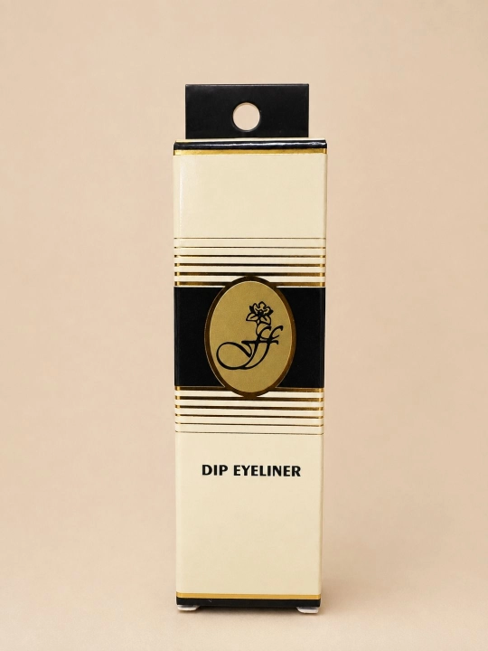 FFLEUR Dip Eyeliner suvga chidamli suyuq ko'z podvodkasi, qora, 5.1 ml