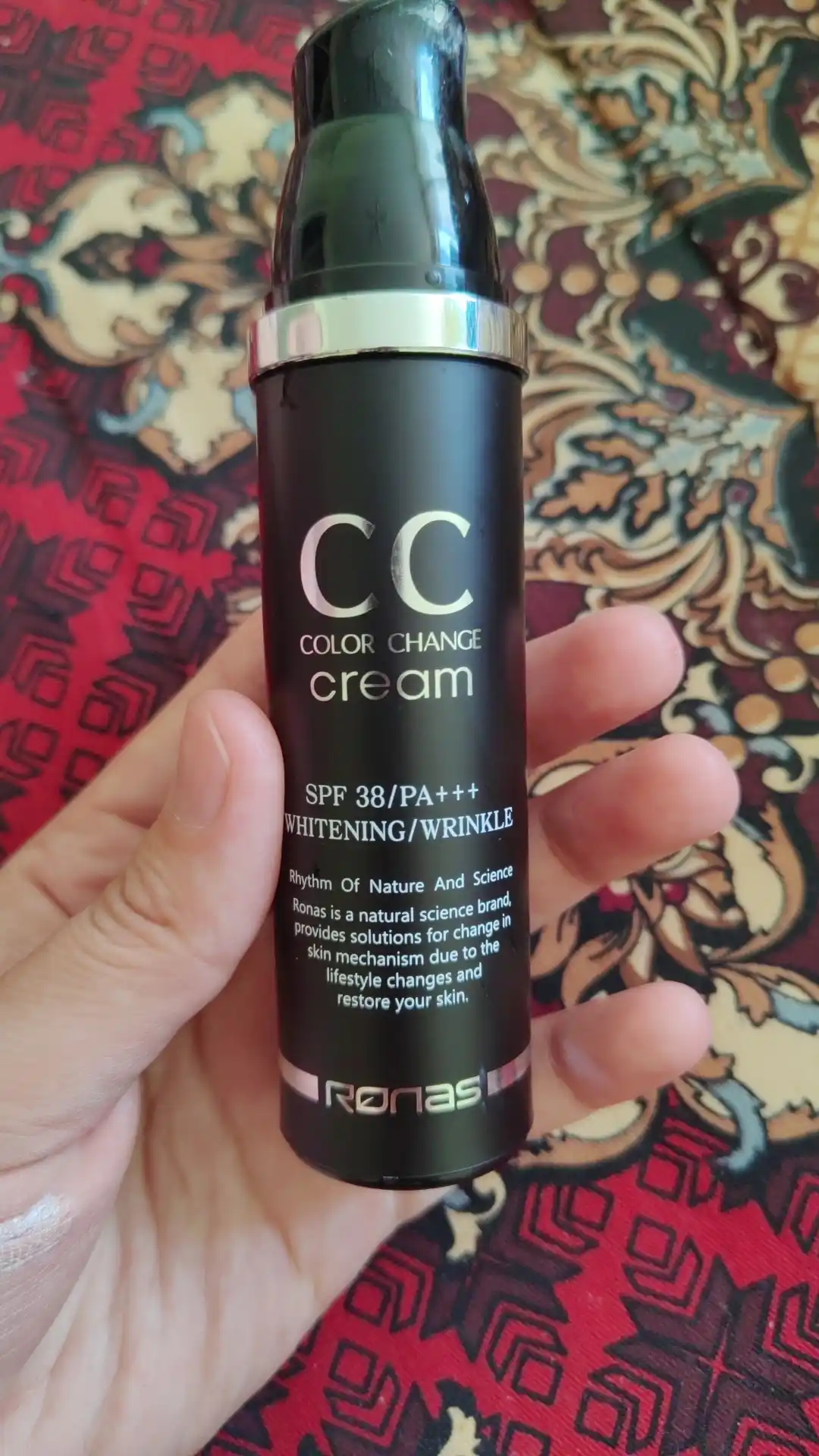 СС-крем подстраивающийся под цвет кожи, Ronas CC cream color change SPF 34/PA, 50 мл