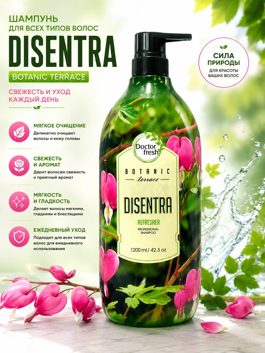 Шампунь Doctor Fresh — для всех типов волос, 1200 мл - 