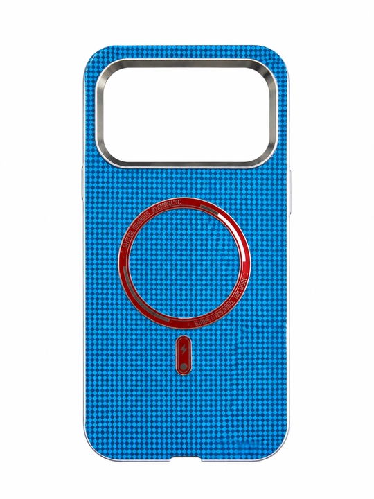 IPhone 17 Pro Max uchun Luxo Carbon Magsafe magnitli g'ilofi