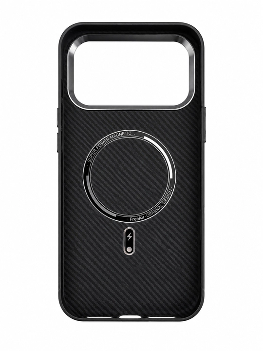 IPhone 17 Pro Max uchun Luxo Carbon Magsafe magnitli g'ilofi