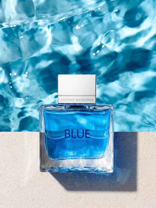 Blue Seduction erkaklar atiri, olma, yalpiz, ambra, parfum, uzoq turuvchi, xushbo'y suv