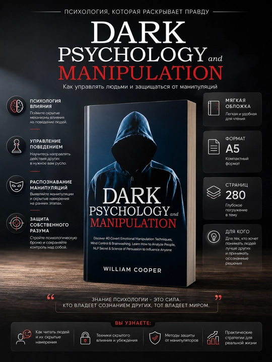 Dark Psychology and Manipulation. William Cooper английский язык - 