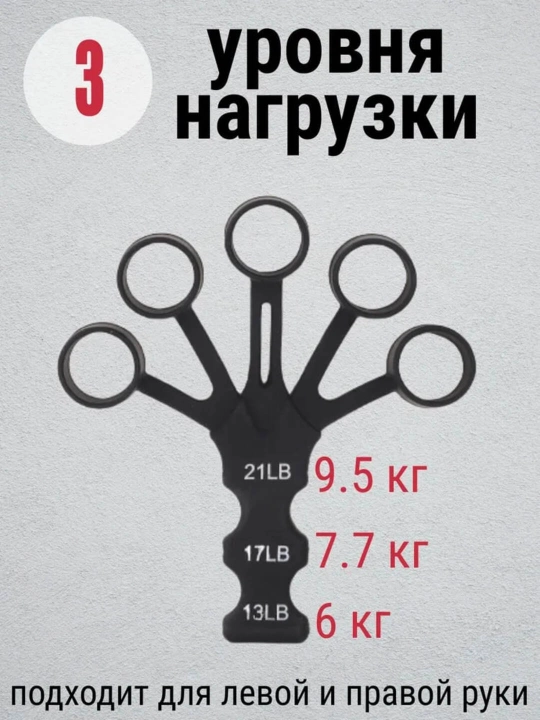 Эспандер для пальцев, тренажер для рук и пальцев от 6 до 9.5 кг