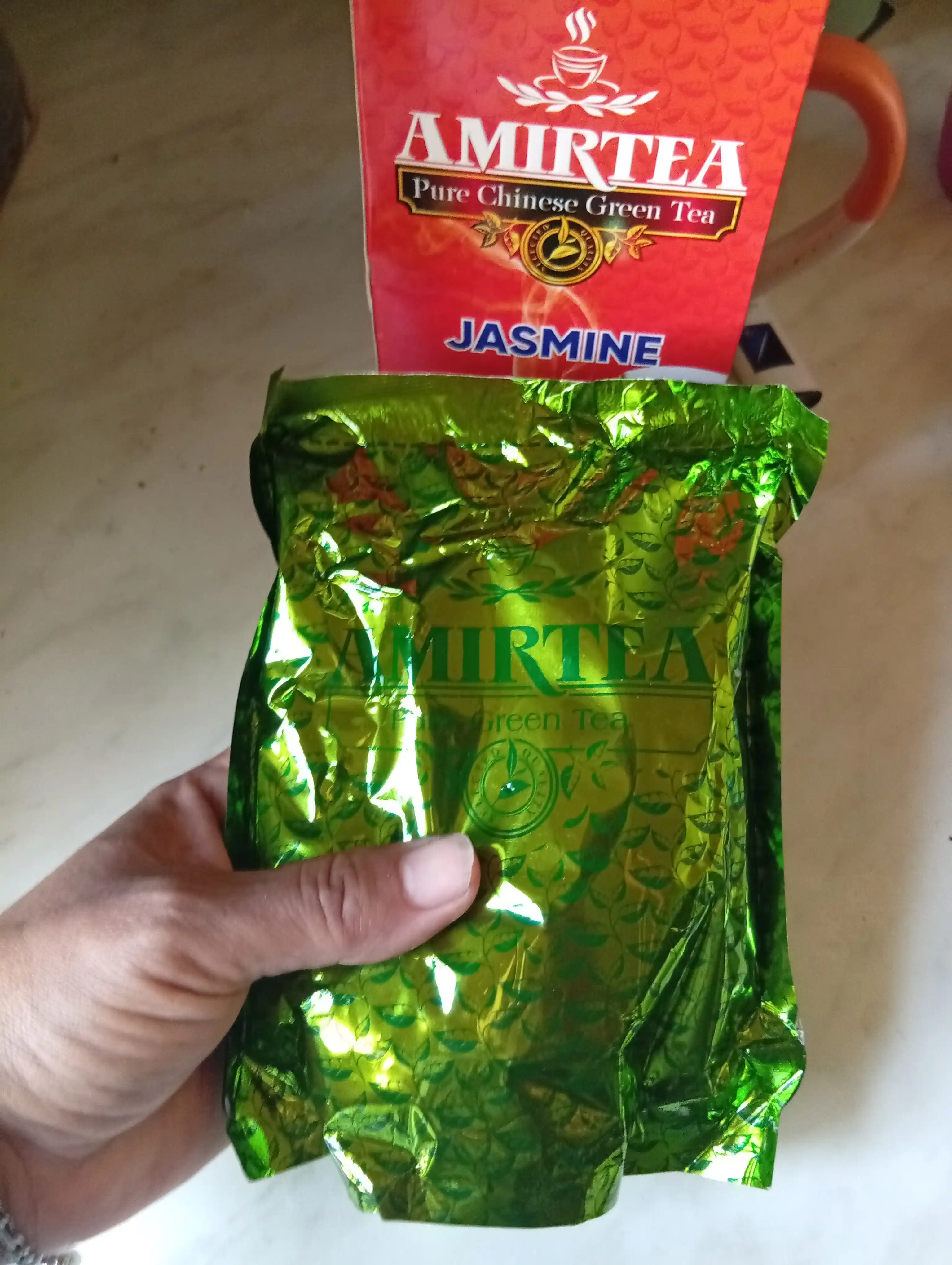 Амир чай зелёный Китай В/С Жасмин, 100 г