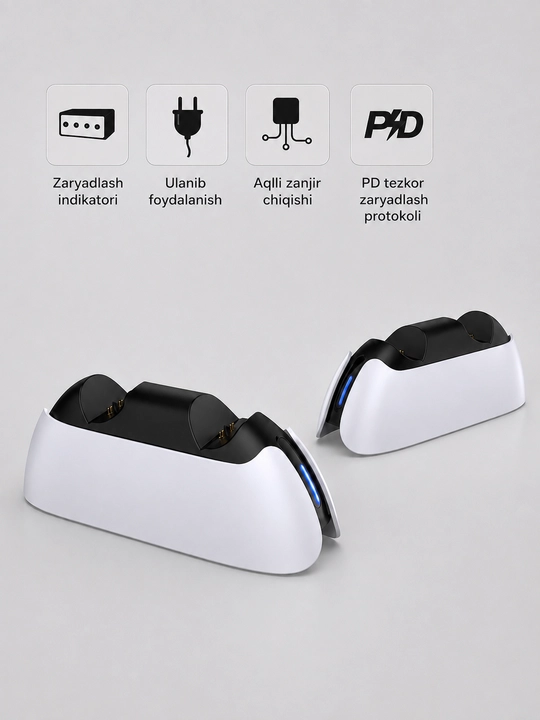 Зарядная станция для PS5 от бренда DOBE. Комплекты TP5-0585, TP5-0521X, TP5-05103