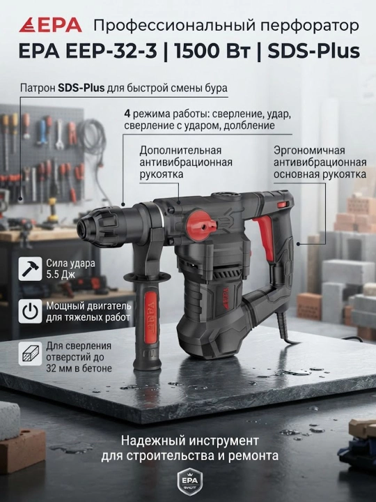Перфоратор EPA EEP-32-3 (1500Вт) - 