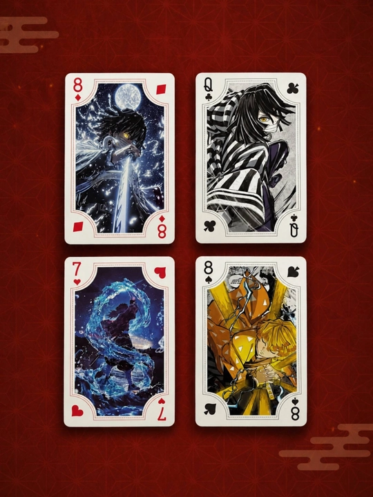 Игральные карты аниме Клинок рассекающий демонов  Demon slayer коллекционные карты покера