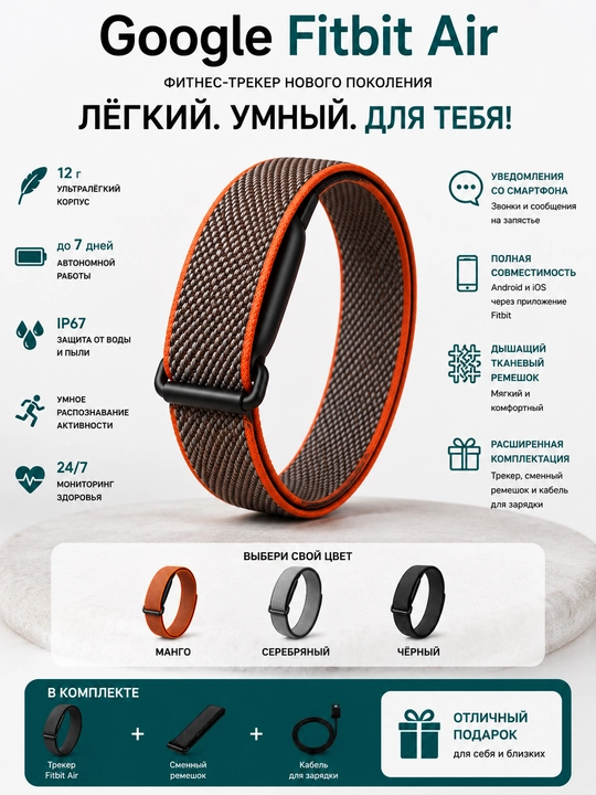 Google Fitbit Air fs500  braslet, aqlli soatlar smart watch elektron soat