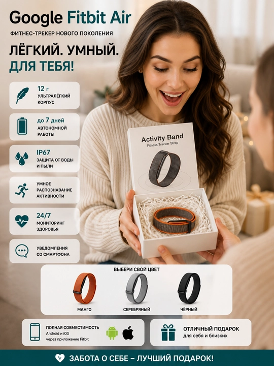 Google Fitbit Air fs500  braslet, aqlli soatlar smart watch elektron soat