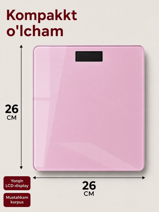 Aqlli elektron tarozi Bluetooth, OKOK ilovali raqamli pol tarozisi,180 kg gacha, taroz