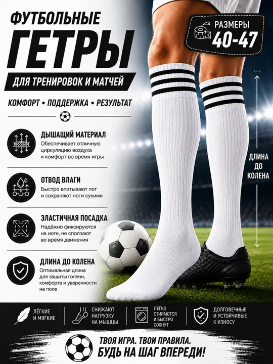 Futbol va mashq paypoqlari, futbol getralari, o‘lchami 33-47
