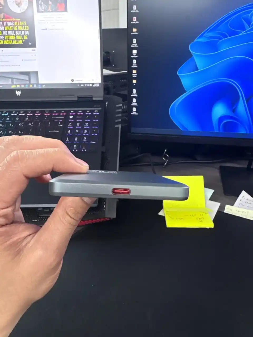 Mini Power bank, PD20W magnit simsiz zaryadlovchi, tez zaryadlash 5000 mAh